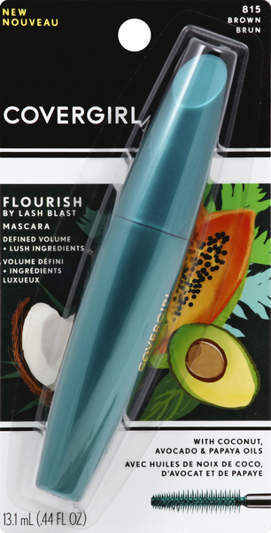 slide 1 of 1, Covergirl Covergirl Flourish By Lash Blast Mascara 815 Brown, 0.44 fl oz