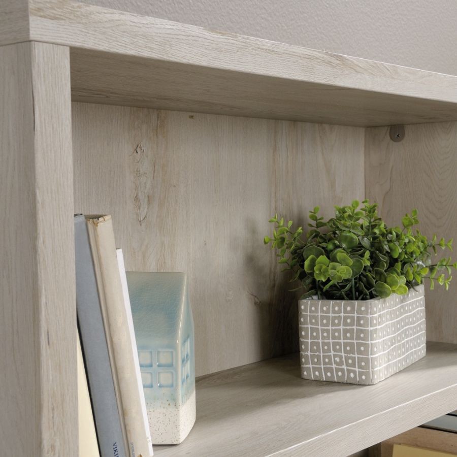 slide 5 of 10, Sauder Optimum Bookcase, 73-1/2", 5 Shelves, Chalked Chestnut, 1 ct