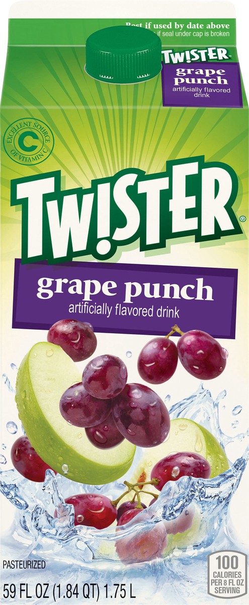 slide 7 of 15, Twister Tw!ster Flavored Drink, Grape Punch- 59 fl oz, 59 fl oz