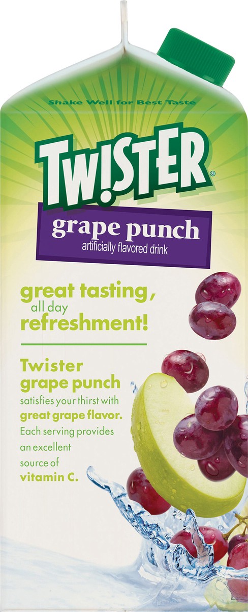 slide 13 of 15, Twister Tw!ster Flavored Drink, Grape Punch- 59 fl oz, 59 fl oz