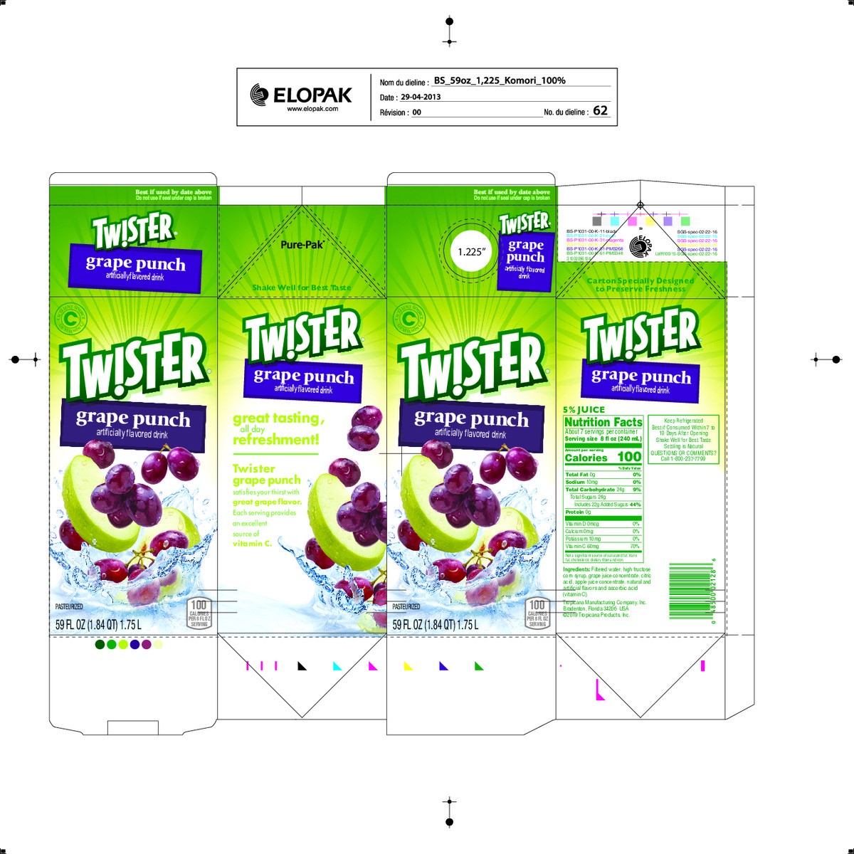 slide 4 of 15, Twister Tw!ster Flavored Drink, Grape Punch- 59 fl oz, 59 fl oz