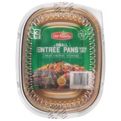 Our Family Small Foil Black/Gold Entr Pns