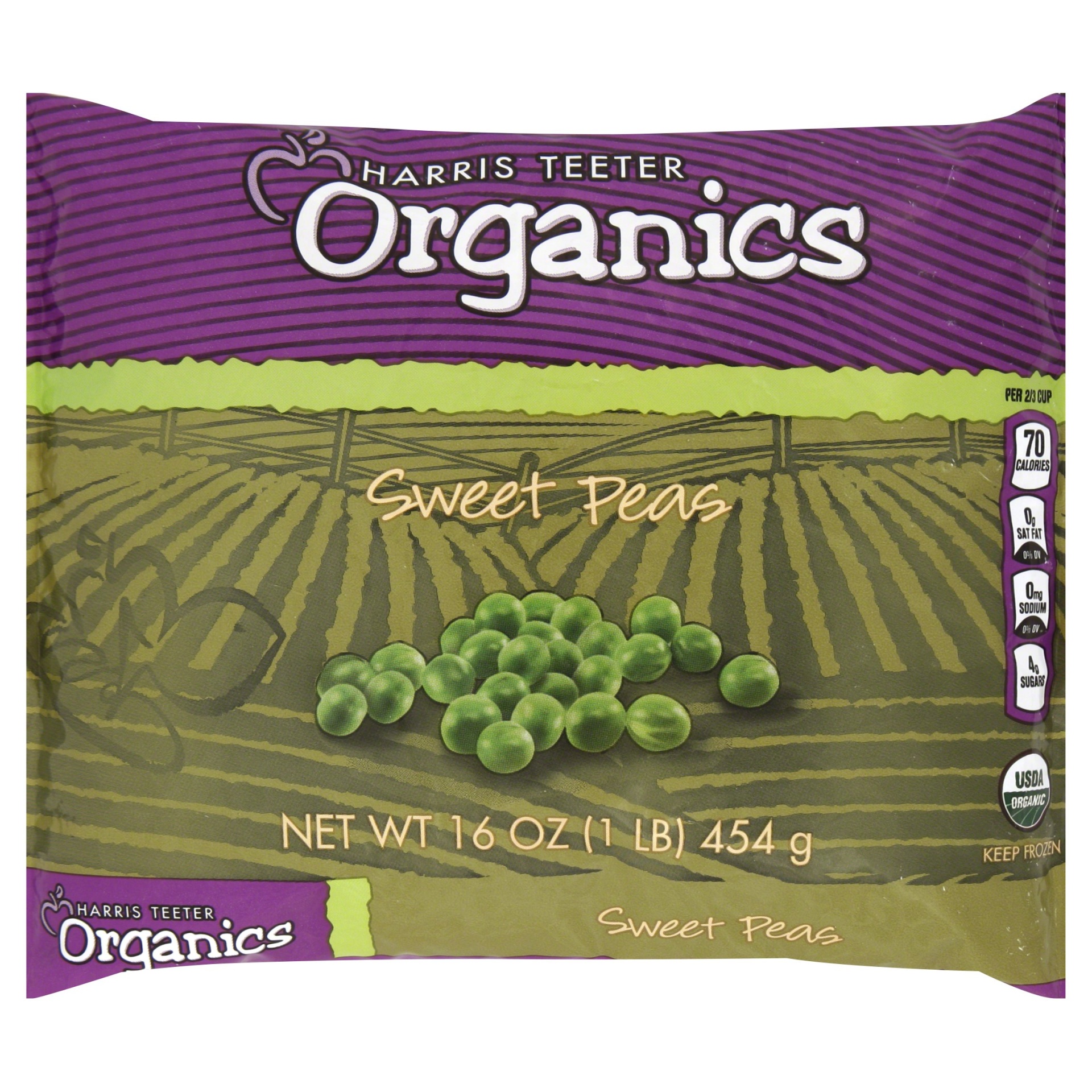 slide 1 of 1, HT Organics Sweet Peas, 16 oz