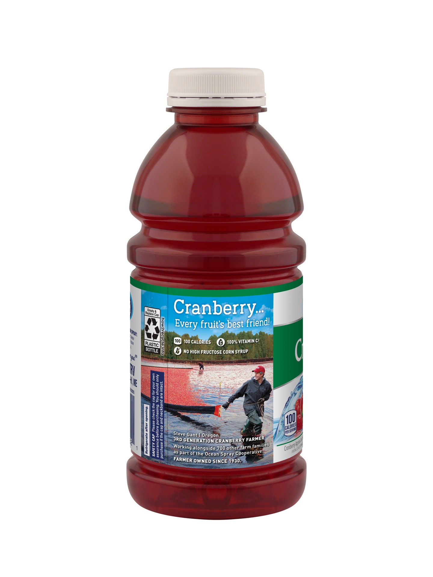 slide 2 of 3, Ocean Spray Cran-Apple™ Cranberry Apple Juice Drinks, 25 Fl Oz Bottle, 25 fl oz