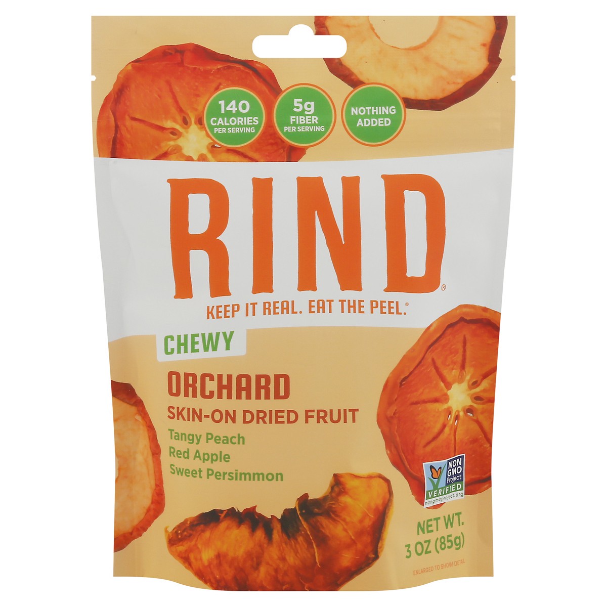 slide 1 of 1, RIND Chewy Skin-On Orchard Dried Fruit 3 oz, 3 oz