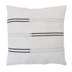 ROOM & RETREAT Rr 18x18 Polyester Pillow Natural Stripe
