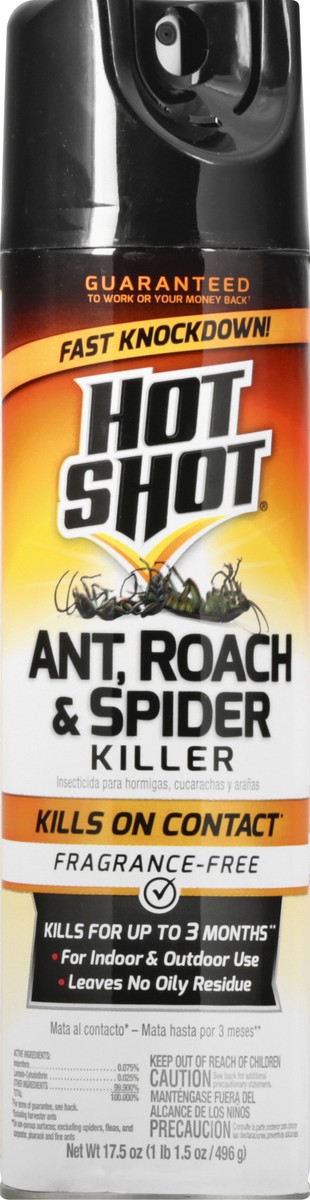 slide 6 of 9, Hot Shot Fragrance-Free Ant, Roach & Spider Killer 17.5 oz, 17.5 oz