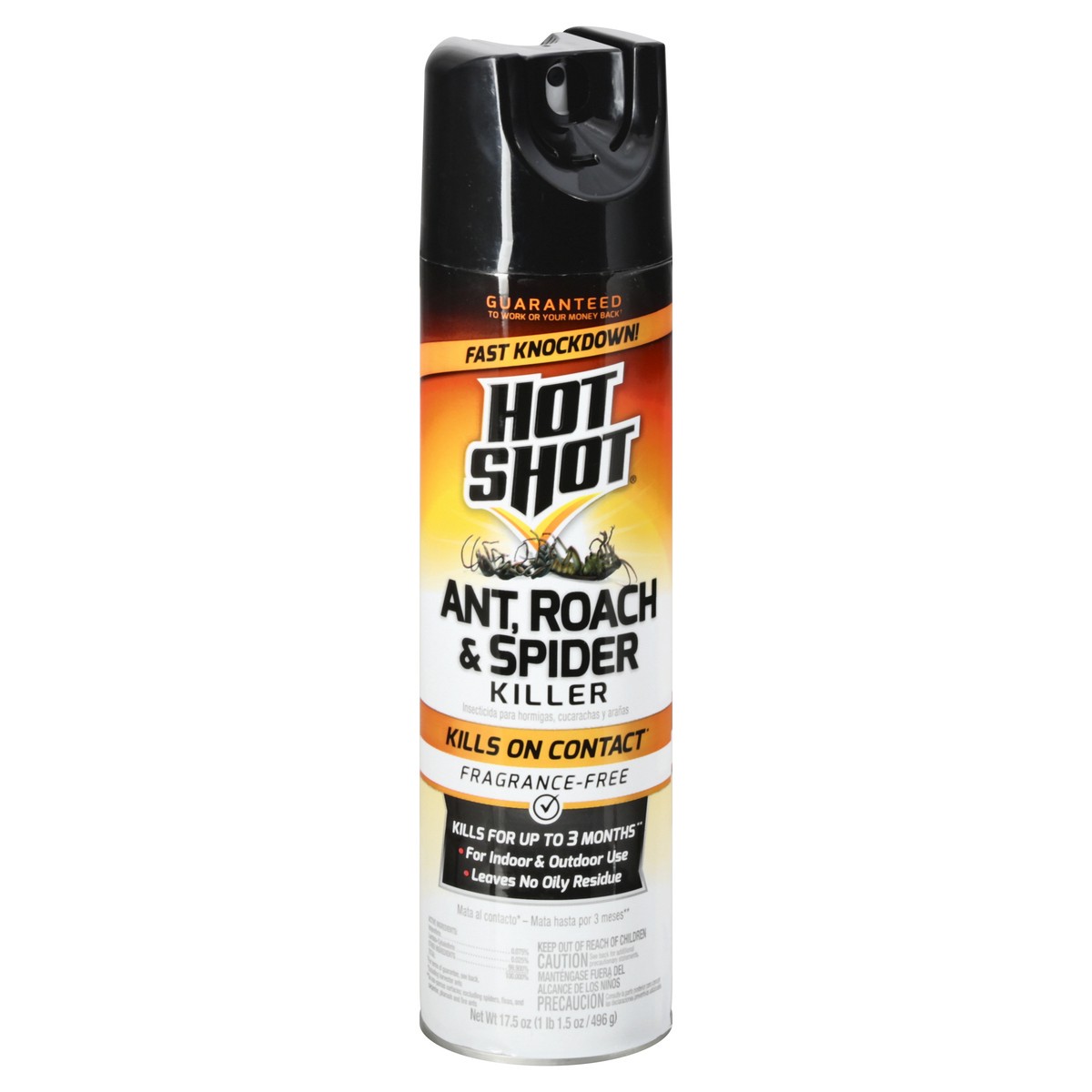 slide 1 of 9, Hot Shot Fragrance-Free Ant, Roach & Spider Killer 17.5 oz, 17.5 oz