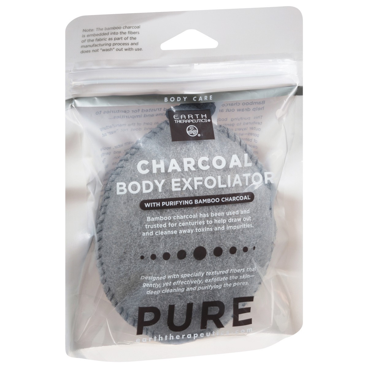 slide 8 of 11, Earth Therapeutics Charcoal Body Exfoliator with Purifying Bamboo Charcoal 1 ea, 1 ct