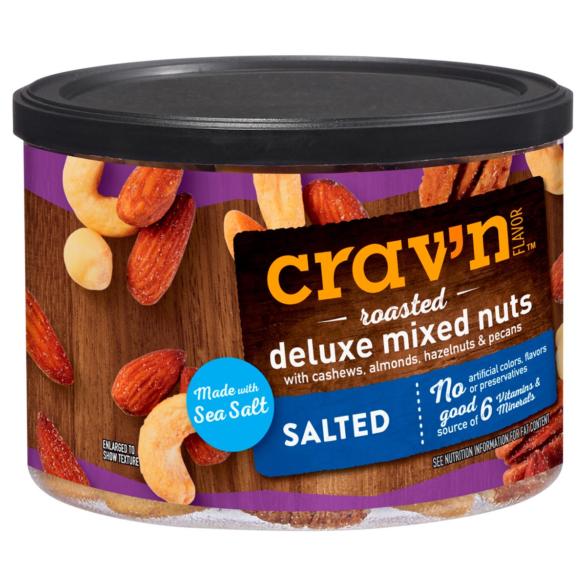 slide 4 of 4, Crav'n Flavor Roasted Deluxe Salted Mixed Nuts 8.75 oz, 8.75 oz
