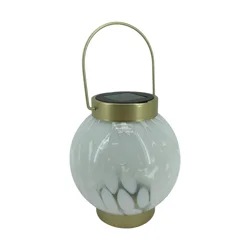 ROOM & RETREAT Rr Glass Solar Lantern S