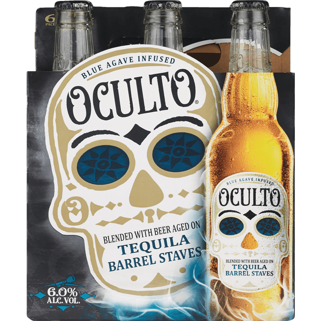 slide 1 of 4, Oculto Tequila Beer Bottles, 6 ct; 12 oz