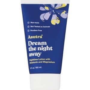 slide 1 of 1, Asutra Melatonin W/Magnesium Dream Night Away Lotion 5.07 Oz, 57 oz