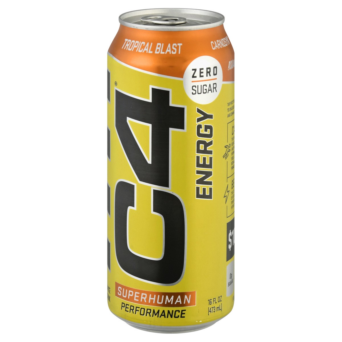 slide 6 of 13, C4 Sport Energy Tropical Blast Performance Energy Drink 16 oz, 16 oz