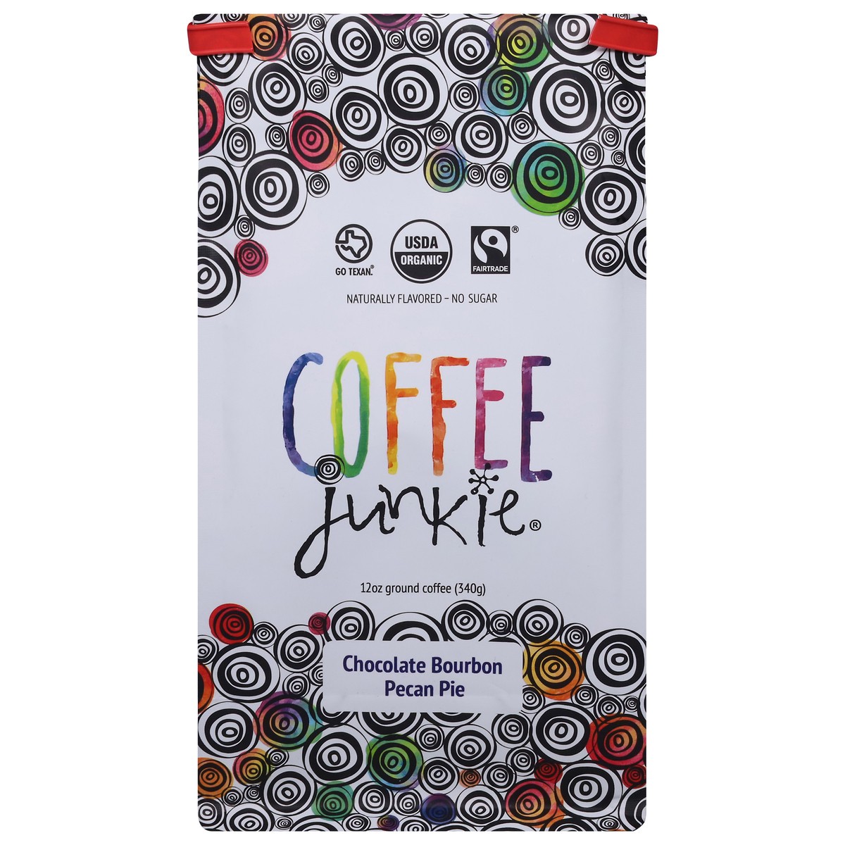 slide 5 of 11, Coffee Junkie Chocolate Bourbon Pecan Pie Ground Coffee- 12 oz, 12 oz