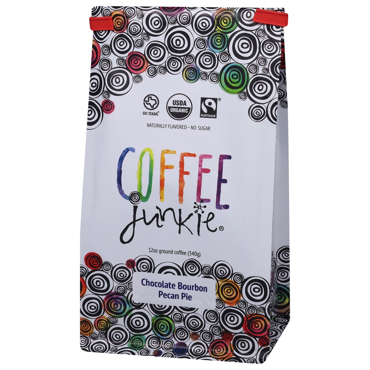 slide 9 of 11, Coffee Junkie Chocolate Bourbon Pecan Pie Ground Coffee- 12 oz, 12 oz