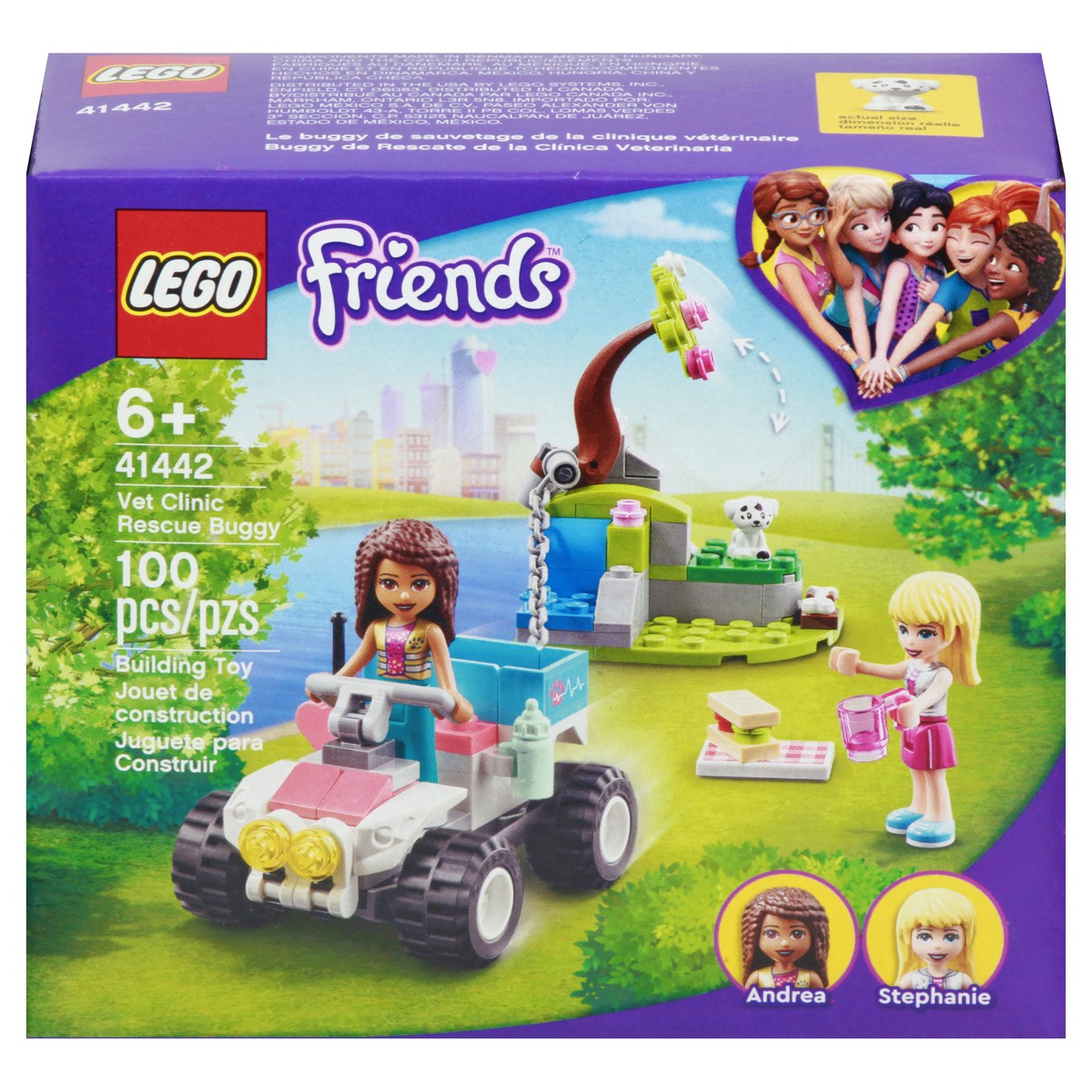 slide 1 of 9, Lego Friends Vet Clinic Rescue Buggy Playset, 1 ct