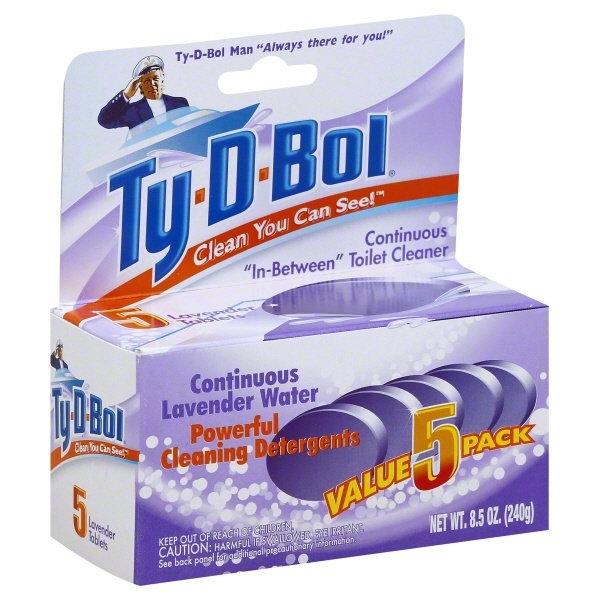 slide 1 of 1, Ty-D-Bol Toilet Cleaner 5 ea, 5 ct