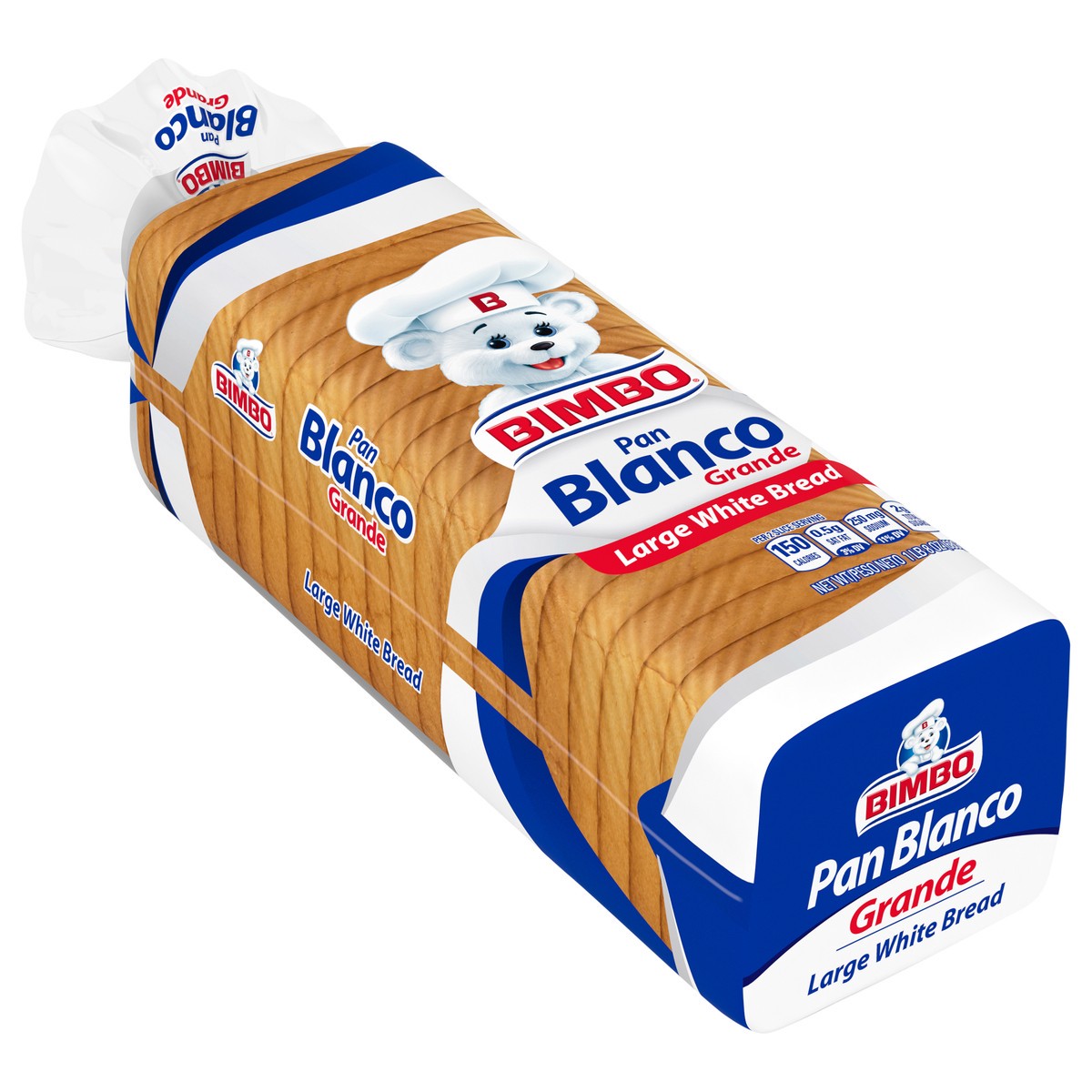 slide 2 of 9, Bimbo Large White Bread, 24 oz