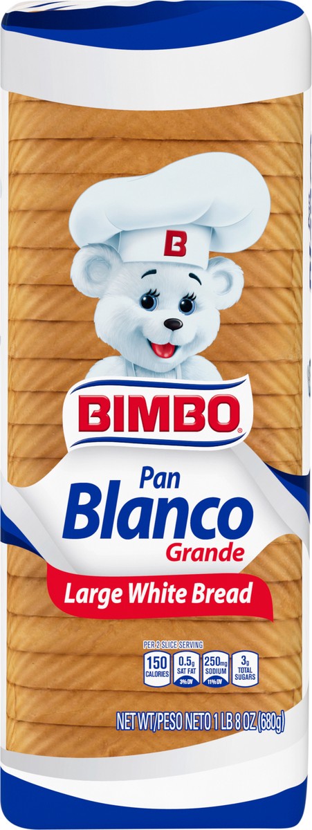 slide 4 of 9, Bimbo Large White Bread, 24 oz