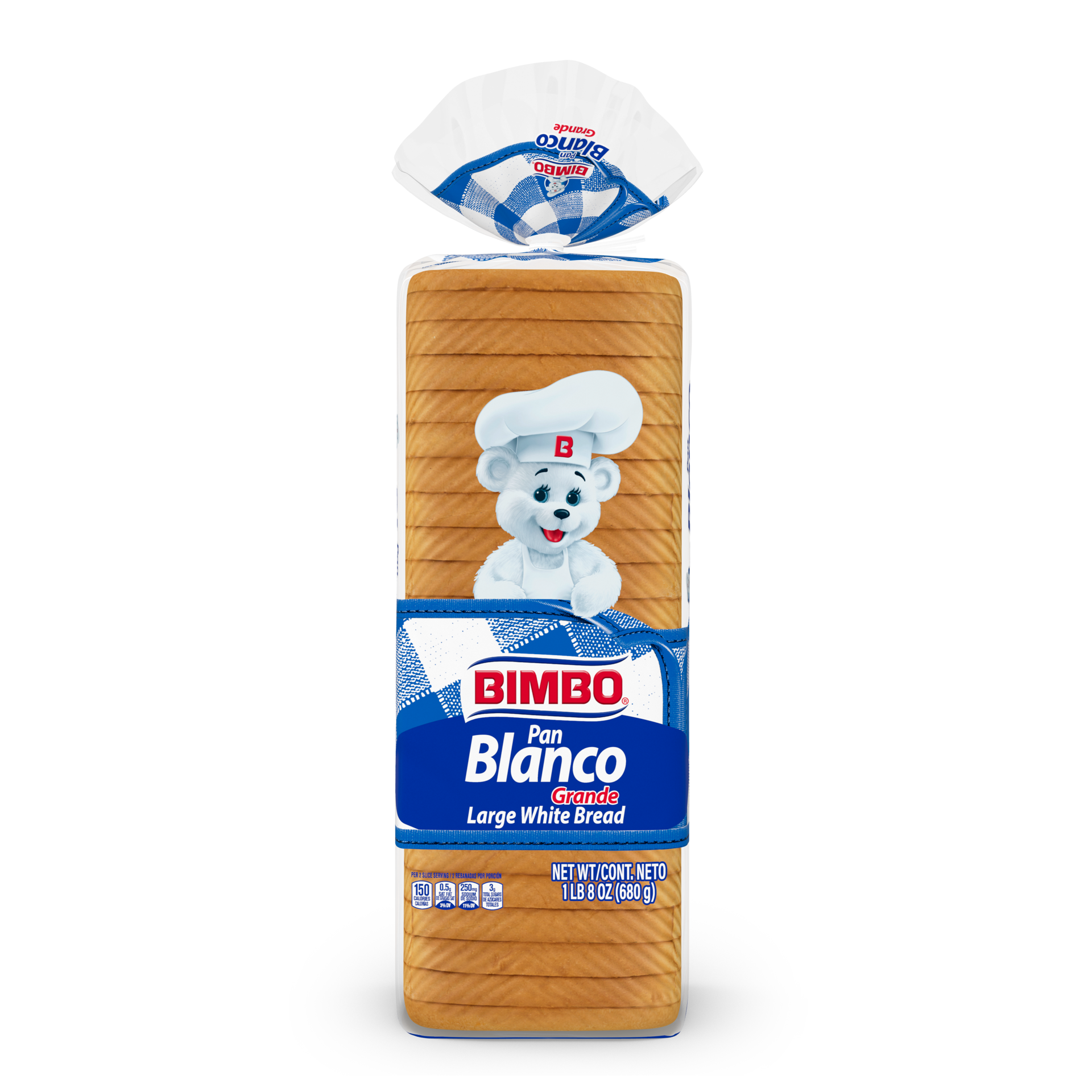 slide 1 of 9, Bimbo Large White Bread, 24 oz