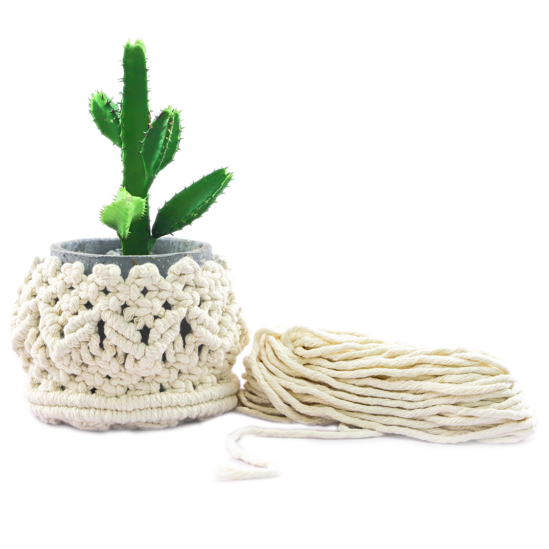 slide 3 of 5, Macrame Planter Kit By Loops & Threads, 1 ct