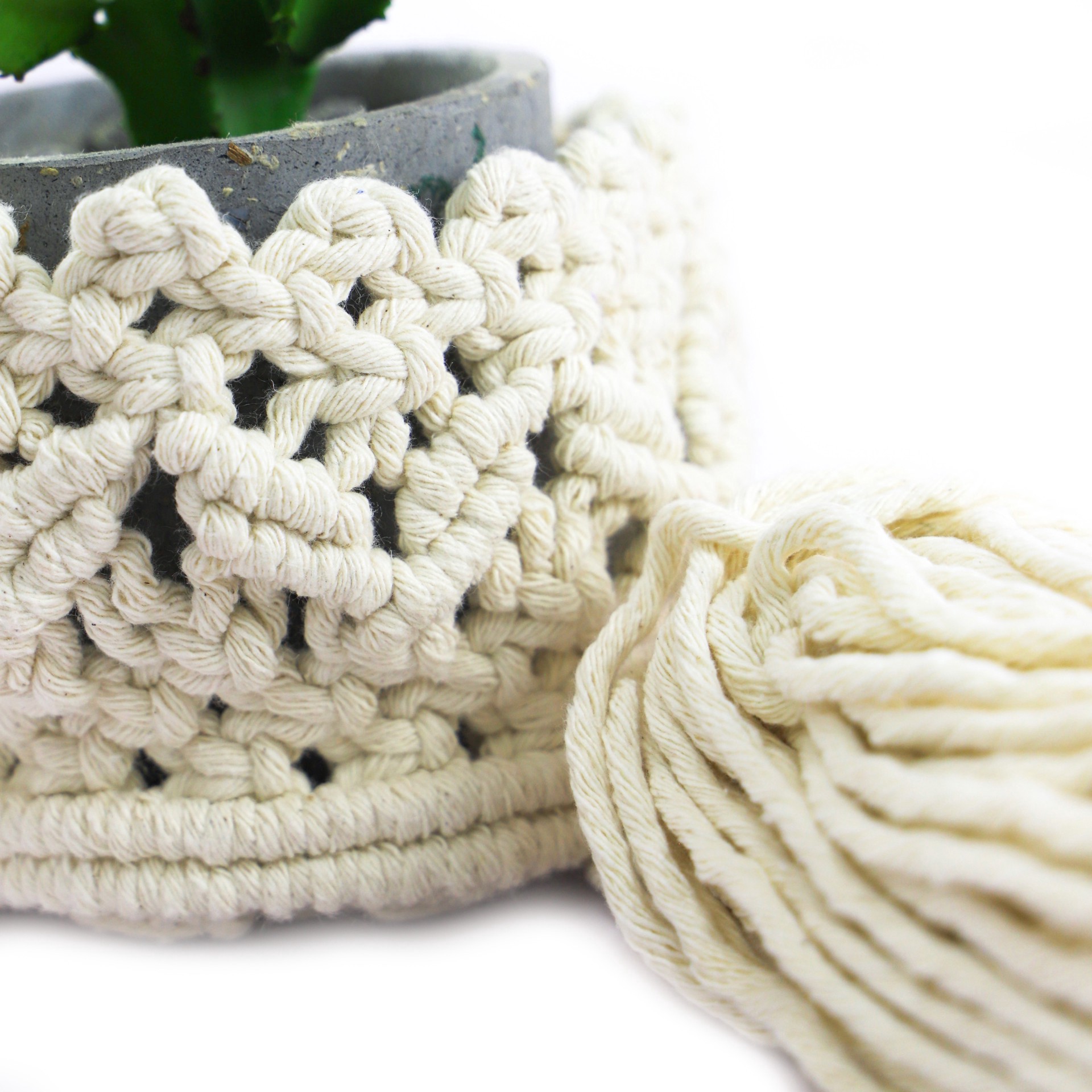 slide 2 of 5, Macrame Planter Kit By Loops & Threads, 1 ct