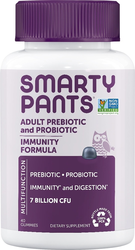 slide 1 of 1, SmartyPants Adult Probiotic Gummies, 40 ct