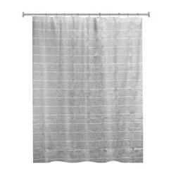 Splash Home Fabric Shower Curtain - Grey
