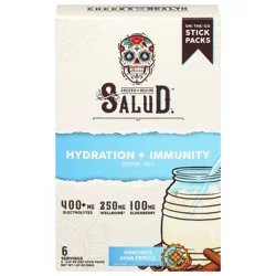Salud Hydration + Immunity Horchata Drink Mix - 6 pk, 0.21 oz Sticks