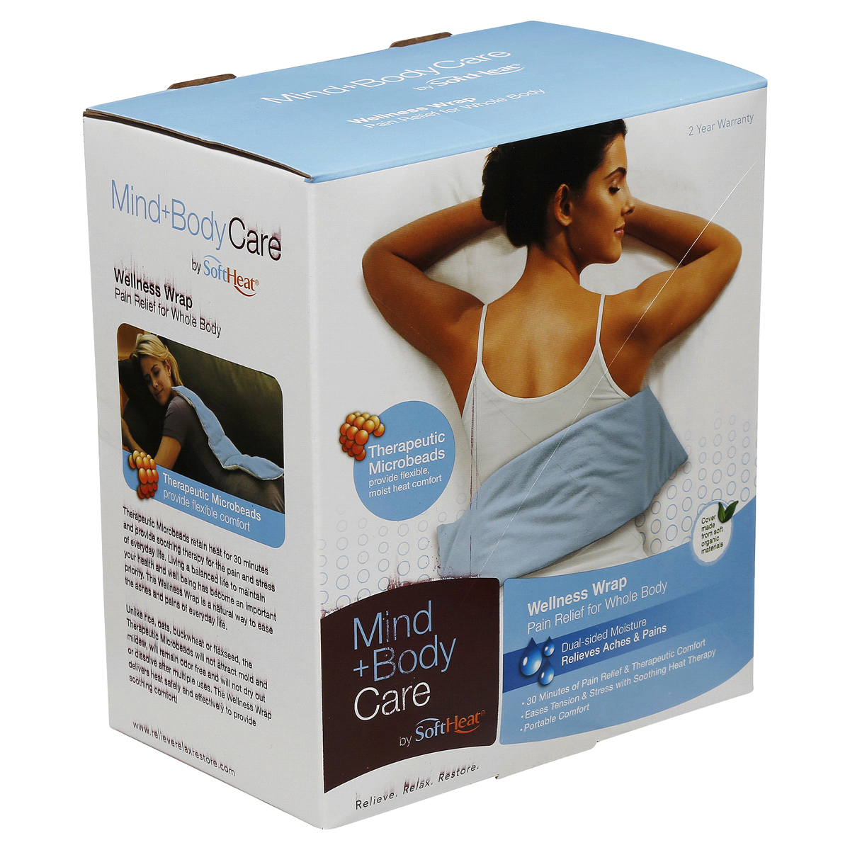 slide 2 of 8, SoftHeat Soft Heat Mind & Body Whole Body Wrap, 1 ct