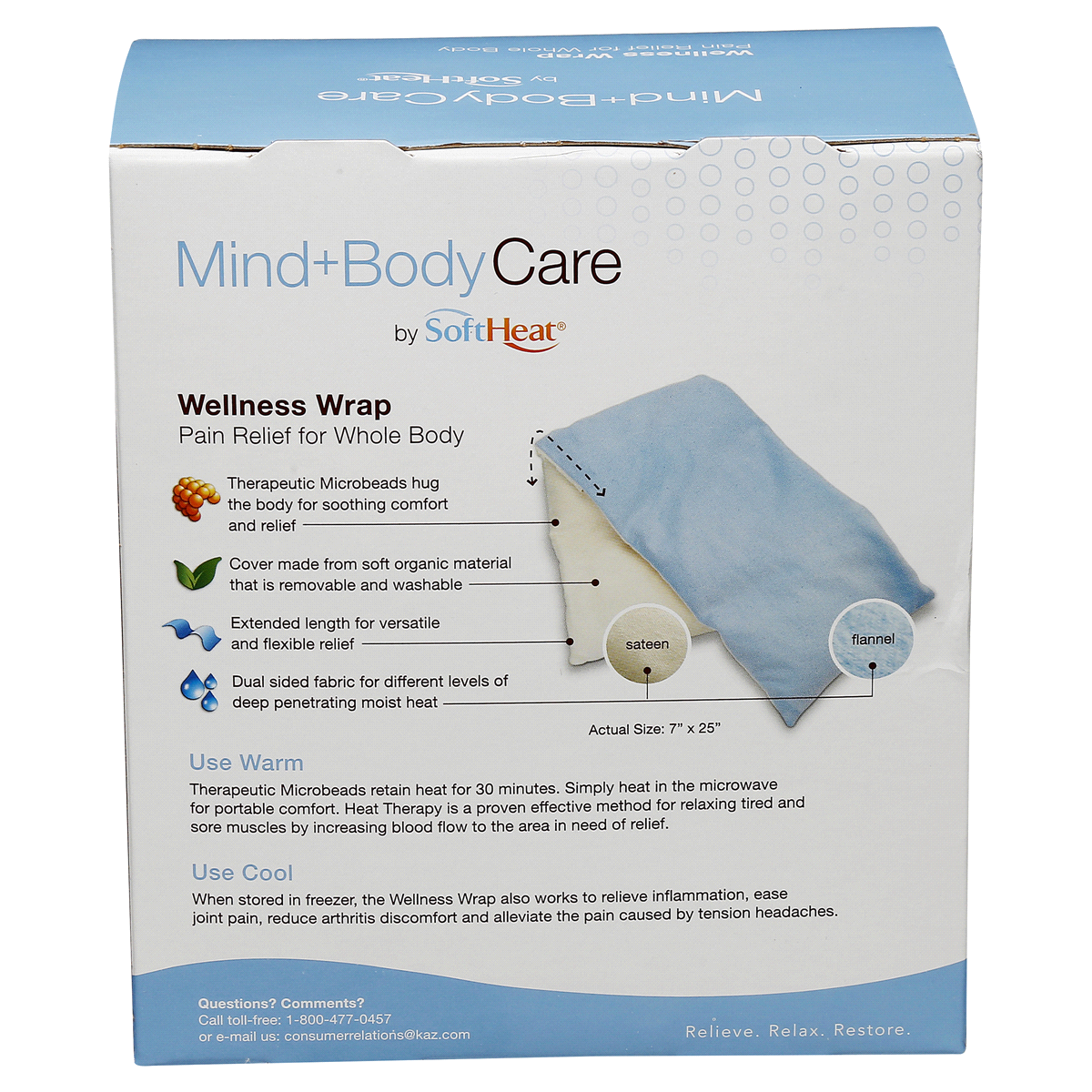 slide 3 of 8, SoftHeat Soft Heat Mind & Body Whole Body Wrap, 1 ct