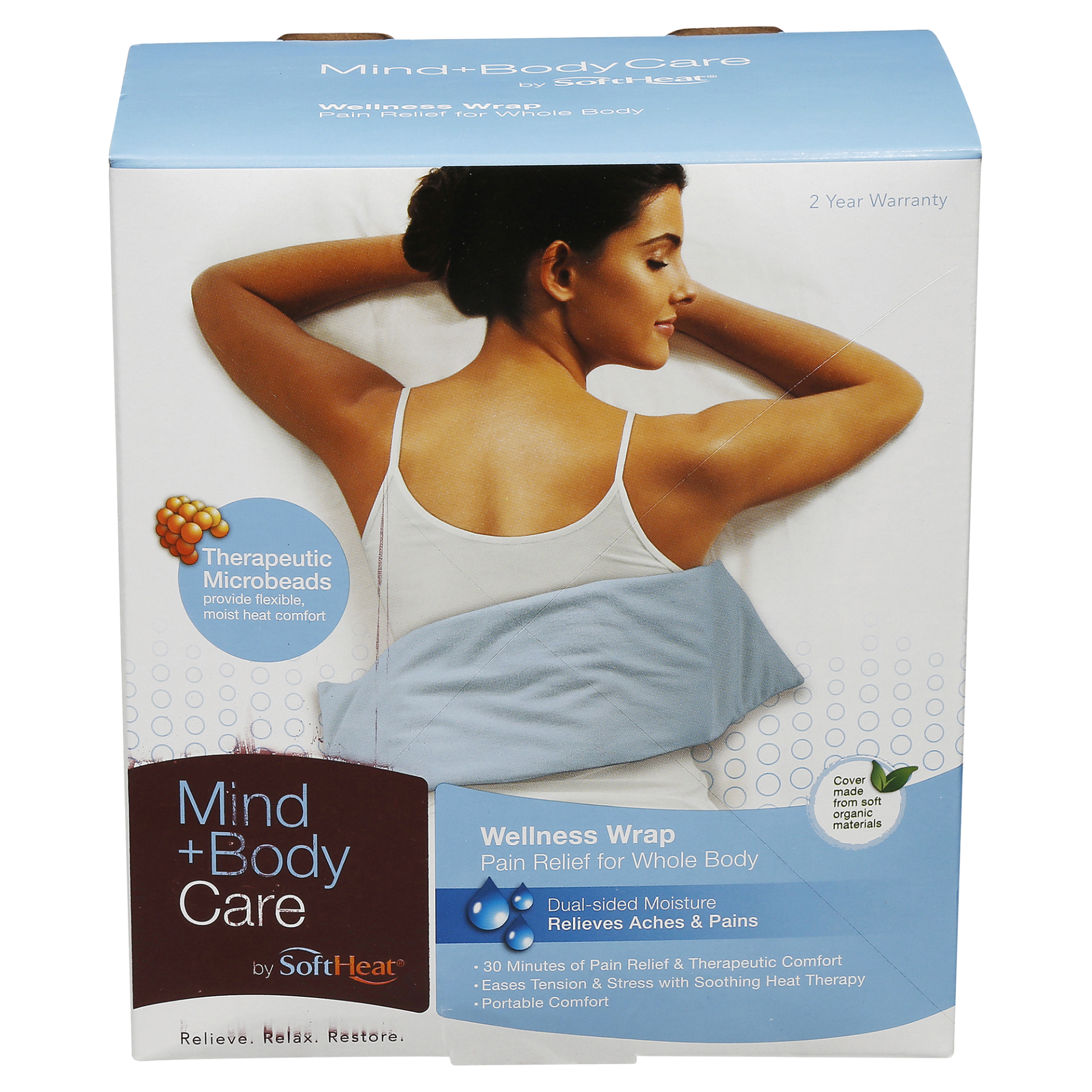 slide 1 of 8, SoftHeat Soft Heat Mind & Body Whole Body Wrap, 1 ct