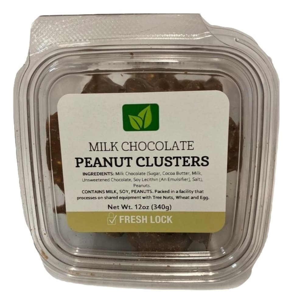 slide 1 of 1, Torn & Glasser Torn Glasser Milk Chocolate Peanut Clusters, 12 oz