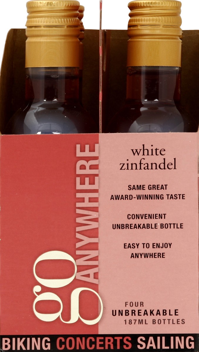 slide 3 of 5, Beringer White Zinfandel Wine 4-Pack Of 6.3Oz Bottles, 1 ct