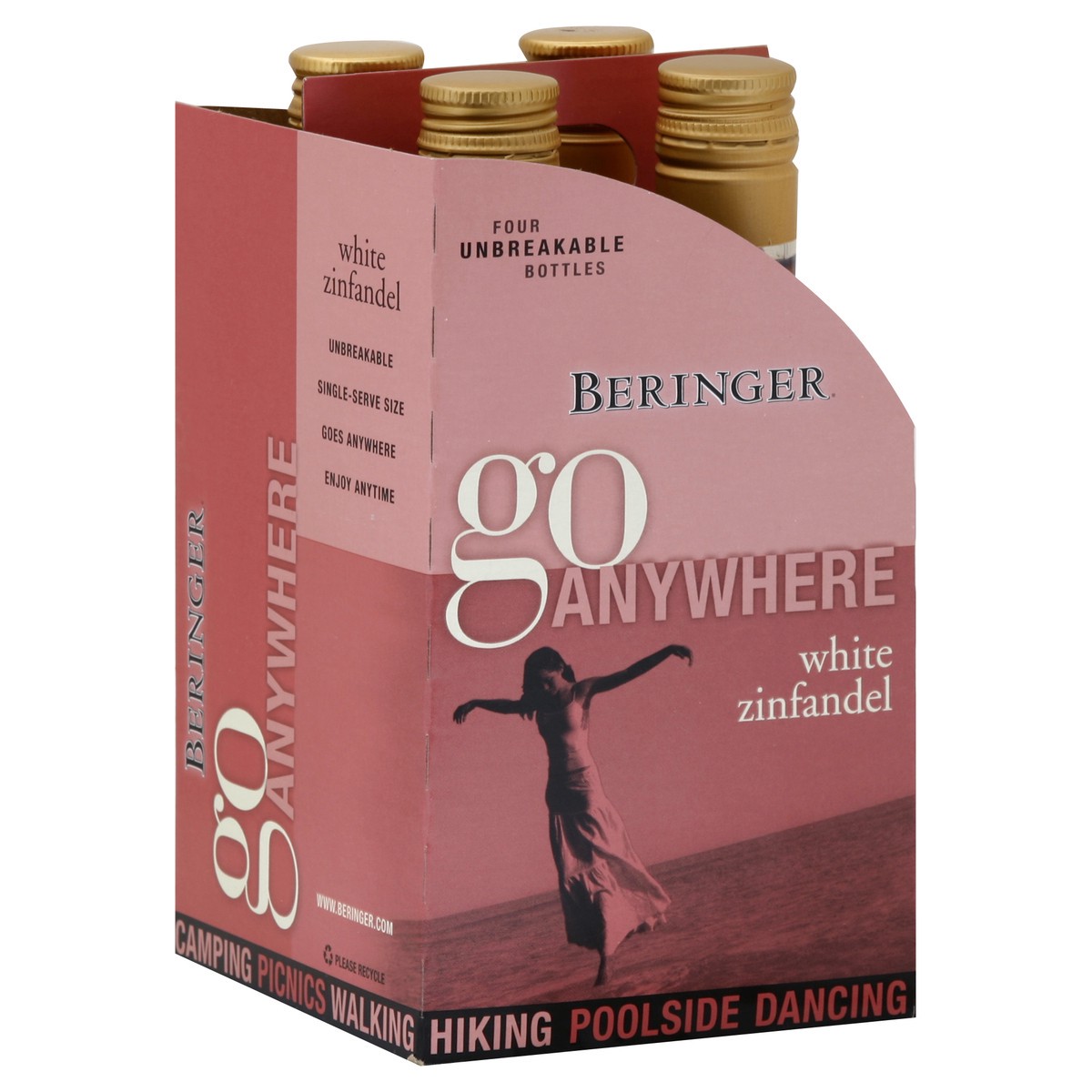 slide 5 of 5, Beringer White Zinfandel Wine 4-Pack Of 6.3Oz Bottles, 1 ct