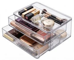 Havenstay 2 Drawer Cosmetic Organizer, Clear
