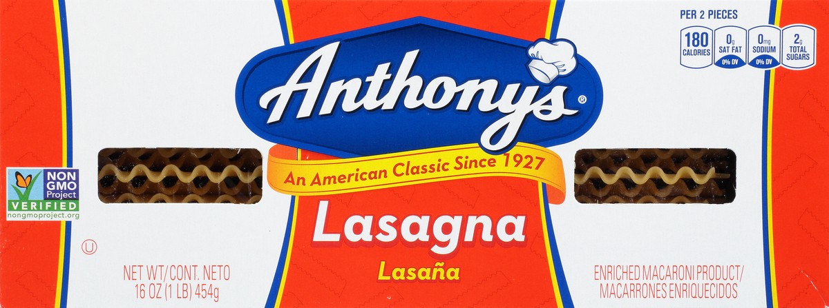 slide 4 of 14, Anthony's Lasagna 16 oz, 16 oz