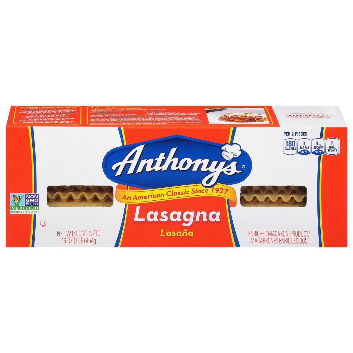 slide 1 of 14, Anthony's Lasagna 16 oz, 16 oz