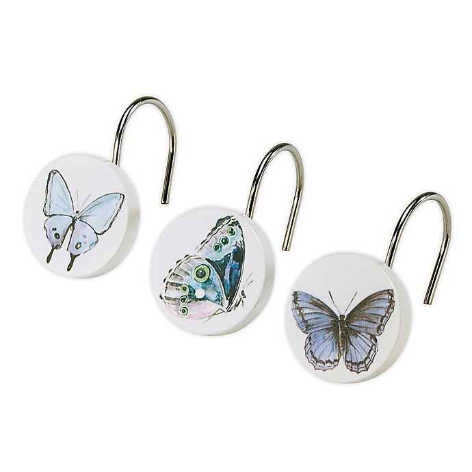 slide 1 of 1, Avanti In the Garden Shower Hooks, 12 ct