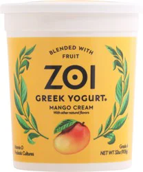 Zoi Greek Mango Cream Yogurt 32 oz