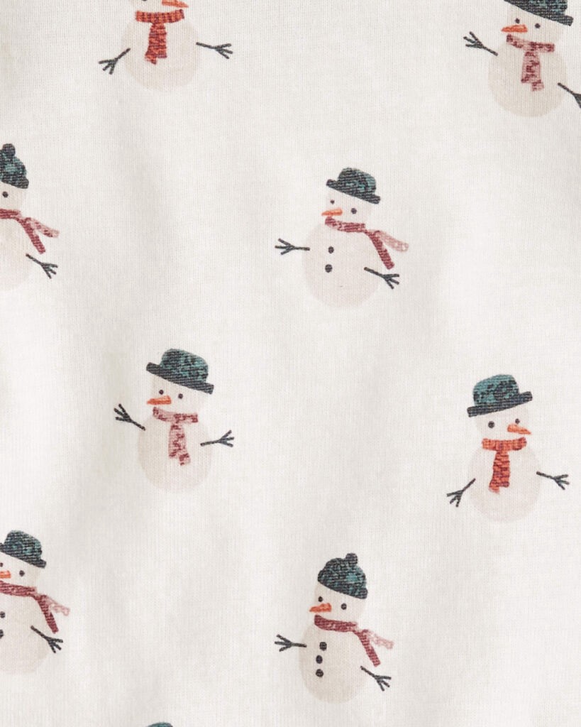 slide 2 of 3, Littleplanet Baby Organic Cotton Snowman Print Pajamas Snowman 9M, 1 ct