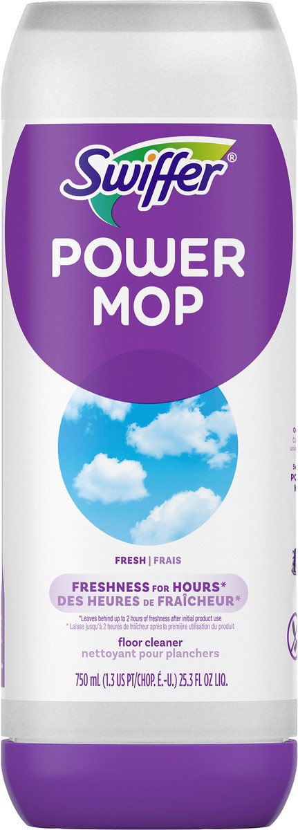 slide 2 of 3, Swiffer PowerMop Floor Cleaning Solution with Fresh Scent, 25.3 fl oz, 25.3 fl oz