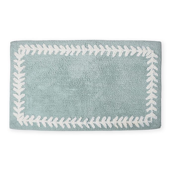 slide 1 of 1, Kate Spade New York Fern Trellis Bath Rug 24" x 34" - Turquoise, 1 ct