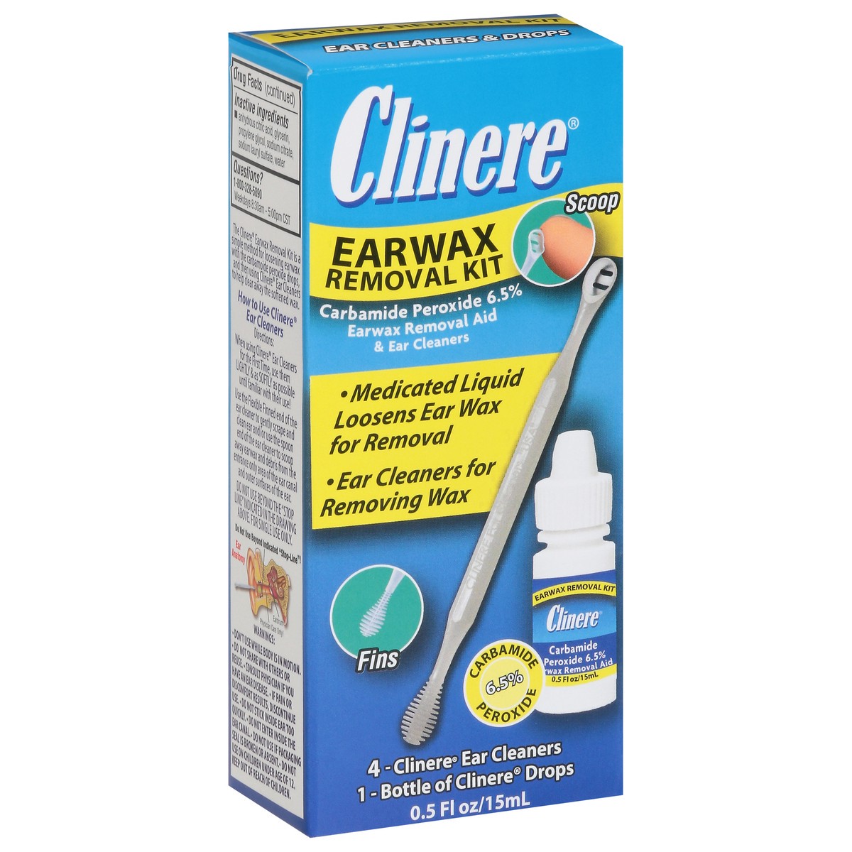 slide 7 of 9, Clinere Earwax Removal Kit, 0.5 oz