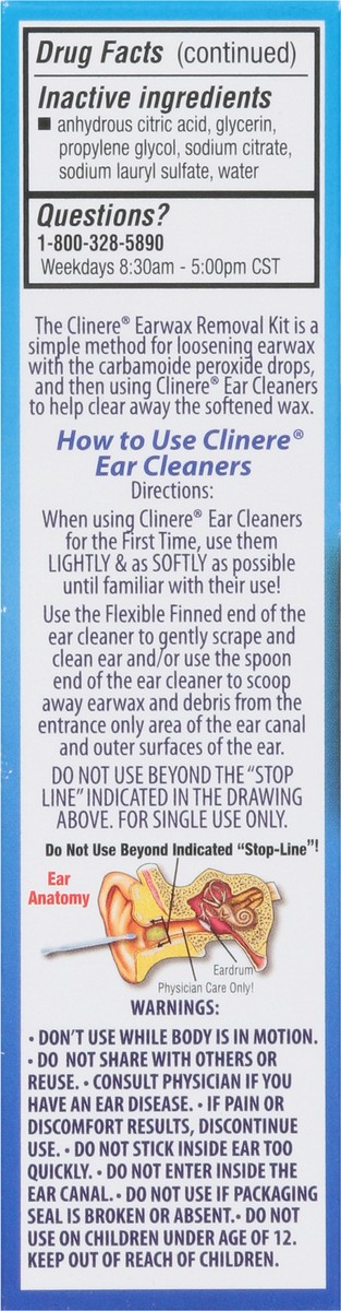 slide 5 of 9, Clinere Earwax Removal Kit, 0.5 oz