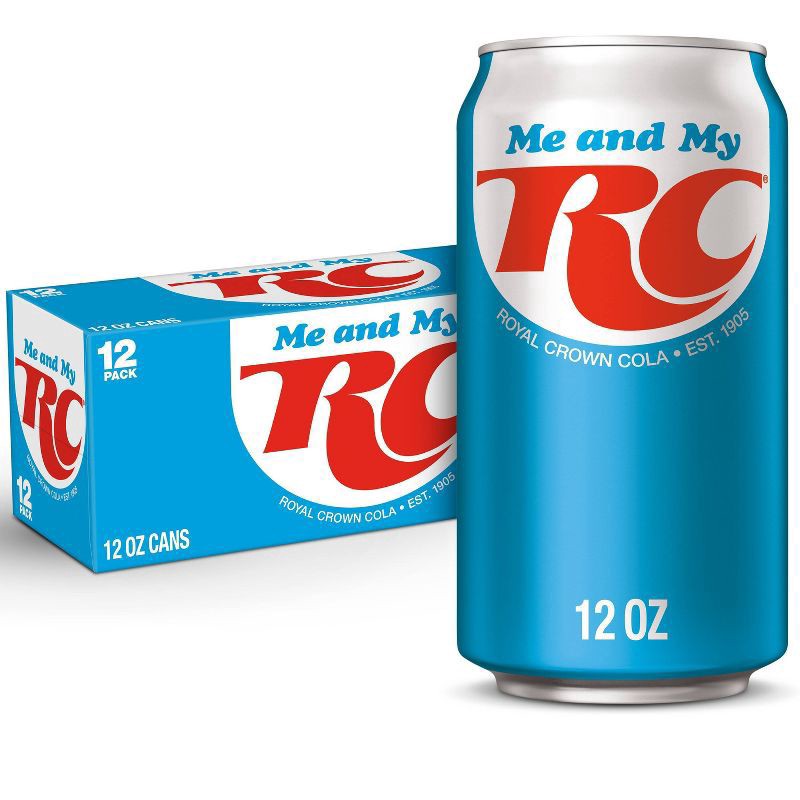 slide 1 of 5, RC Cola Soda, 12 fl oz cans, 12 pack, 12 ct; 12 fl oz