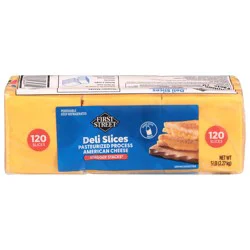 First Street 120 Ct Sliced American Cheese