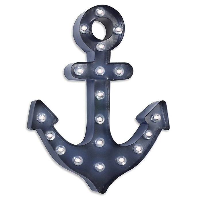 slide 1 of 1, Nautica Kids Anchor Marquee Light - Navy, 1 ct