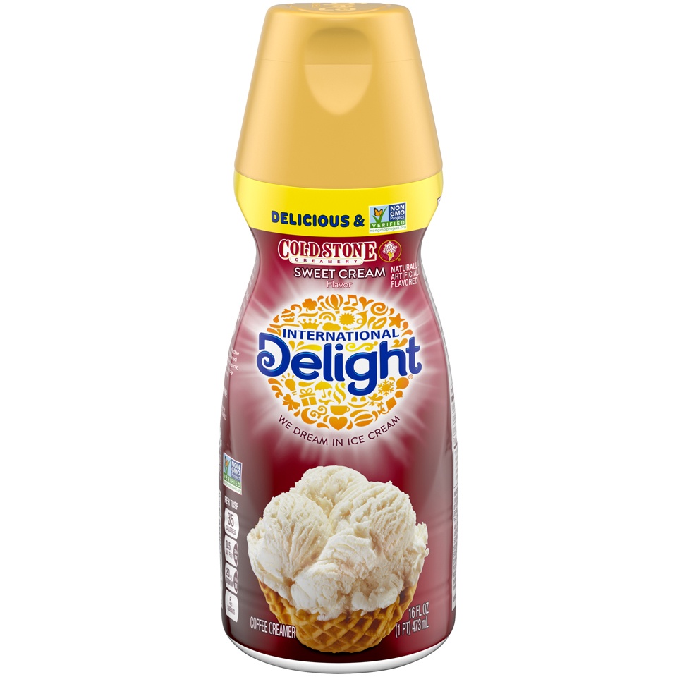 slide 1 of 8, International Delight Cold Stone Creamery Sweet Cream Flavor Gourmet Coffee Creamer, 16 fl oz